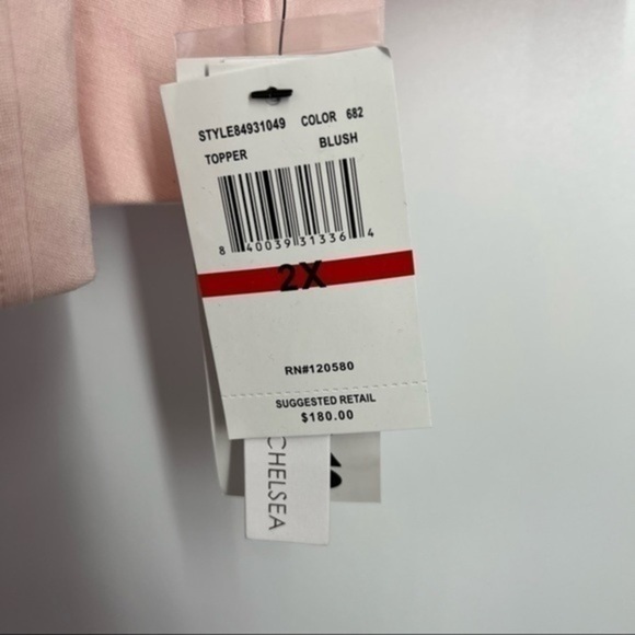 AMANDA + Chelsea pink ponte one button ponte blazer jacket - Picture 6 of 6